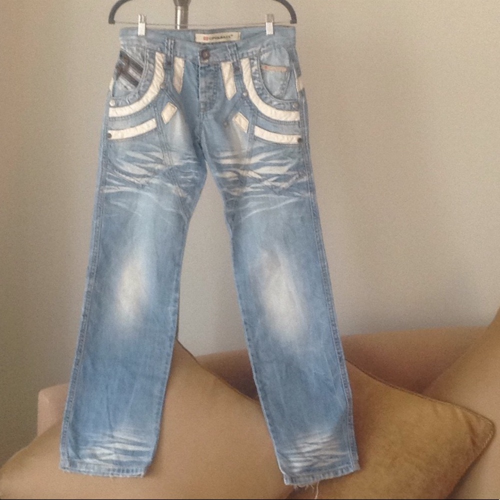 💎 Cipo & Baxx - Light Wash 'Straight Leg' Jeans